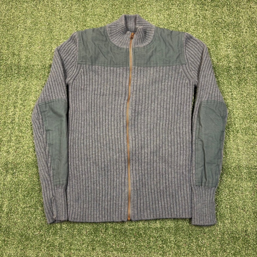 Vintage L.L. Bean Full Zip Merino Wool Sweater